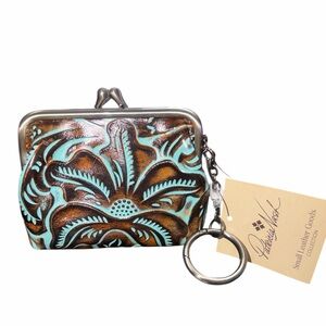 Patricia Nash Borse Coin Purse in the "Tooled Turquoise NWT